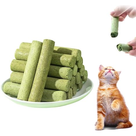 10 unidades de golosinas de hierba gatera de 50 g, snacks liofilizados para gatos para la limpieza dental. (1/5)