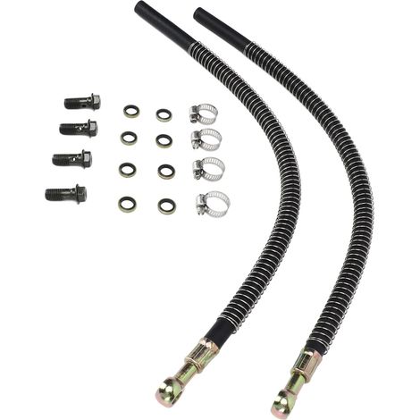 Kit flexible pour radiateur 450mm avec vis M10x1.25, adaptable aux 125cc 140cc 150cc 160cc, moto cross, mini moto, quad (1/5)