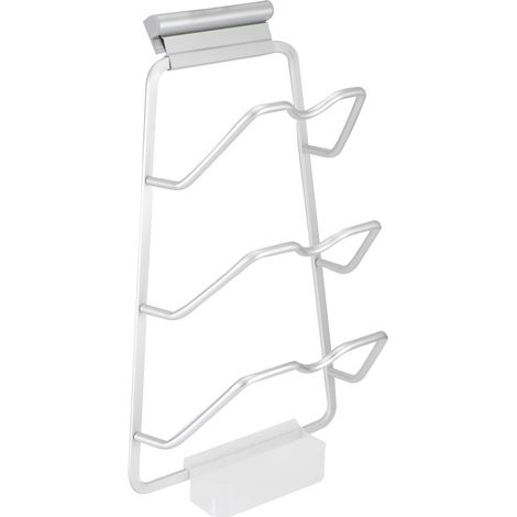 3-stöckiges, an der Wand montiertes Aufbewahrungsregal für Pfannendeckel, Topfdeckel-Organizer, Küchenzubehör (mit Plateau de Stockage d'eau) (1/5)