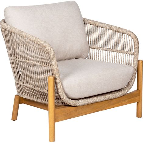 Terracina fauteuil de jardin avec coussin brun, beige. (1/5)