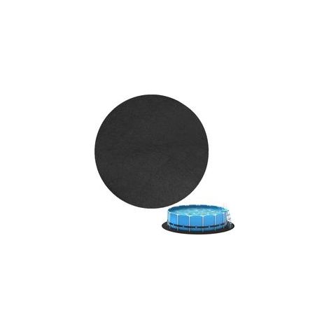Tapis de protection piscine hors sol 12 FT géotextile 220g/m² anti-perforation et anti-herbes installation facile durable (1/5)