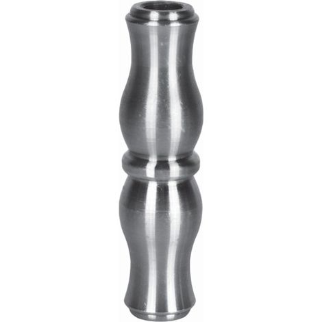 Garniture pour barreaux de Ø18mm - Hauteur 120mm largeur 32mm - Acier tourné - À visser - DECO FER FORGE (1/2)