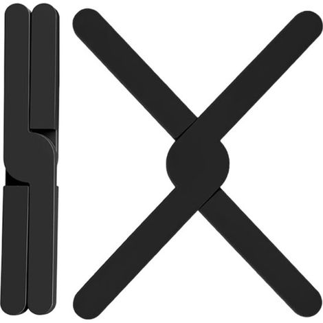 Base de plato de silicona de 2 piezas, resistente al calor, plegable, salvamanteles caliente, olla, tazón, protector de olla, protector apilable (1/5)