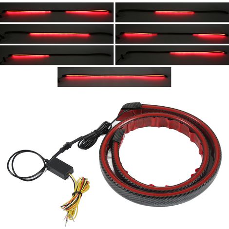 Universeller Heckspoiler-Bausatz aus Kohlefaser mit LED (4,2 Fuß) passend für die Marken Ford, Mazda, BMW und Honda. (1/5)