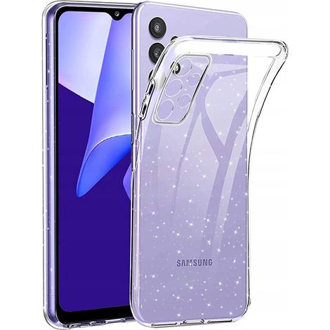 Coque pour Samsung Galaxy A32 4G, finition pailletée, dos en verre trempé (1/5)