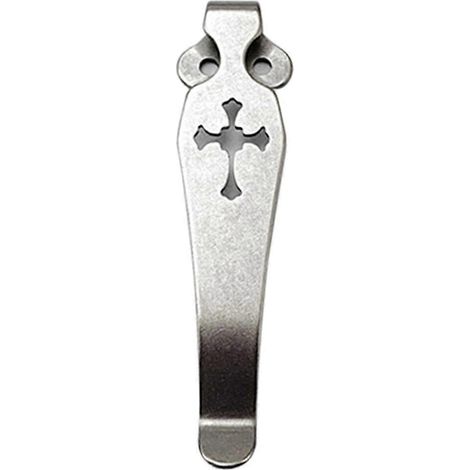 Titan-Taschenclip, Messerclip für Hüfte und Rücken, 2-Loch für 2 Stück, B--