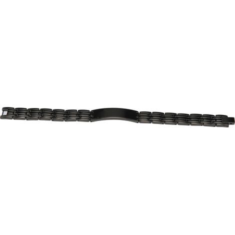 Bracelet Magnétique Thérapeutique en Acier Inoxydable pour Soulagement des Douleurs - Noir (1/5)