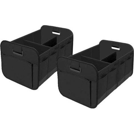 Boîte de rangement - Lot de 2 - Tissu Oxford - Coffre de rangement pour voiture - Coffre de rangement pour coffre (1/5)