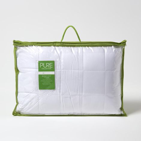 HOMESCAPES Bio Bambus-Gesundheitskissen für Seitenschläfer, B 42 x L 64 x H 20 cm