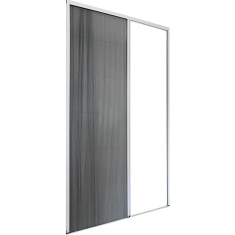 ZANZARIERA PLISSETTATA PER PORTA cm 150 x 240 marrone - apert.lat.. -