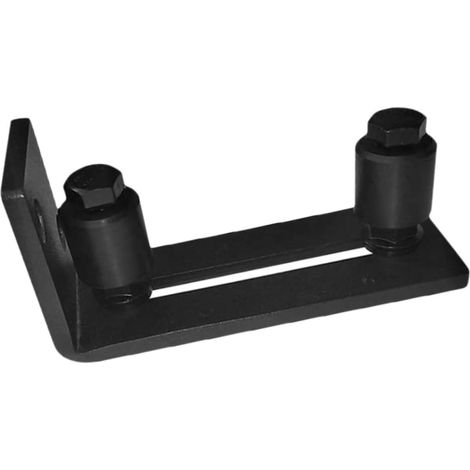 Guide de sol pour porte de grange coulissante noir (1/5)
