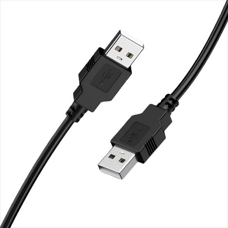 Câble de données USB-USB mâle-mâle, 1 mètre, PVC de haute qualité. (1/2)