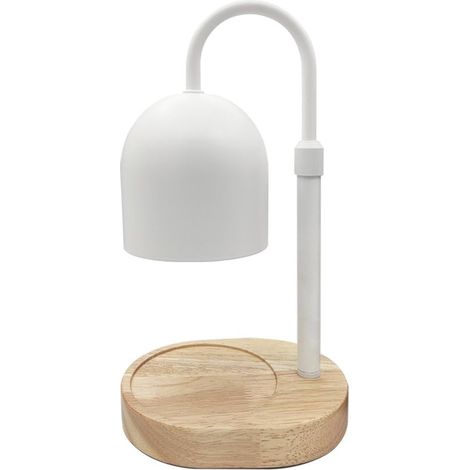 Illuminazione per terrari - Lampada riscaldante a candela, pratico schiumogeno per candele, compatibile con barattoli, candela senza fiamma, luce riscaldante da tavolo, bianca (1/2)