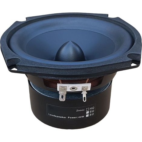 Pilote de caisson de basses carré robuste de 13,3 cm, réponse améliorée aux basses fréquences, cadre en métal, suspension en caoutchouc, systèmes de caisson de basses Home Cinéma (1/5)