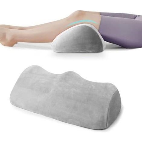 Coussin ergonomique pour les genoux et les jambes, petit coussin de surélévation, coussin de soutien en mousse à mémoire de forme pour les genoux et les jambes 50 x 30 x 14,5 cm (1/5)