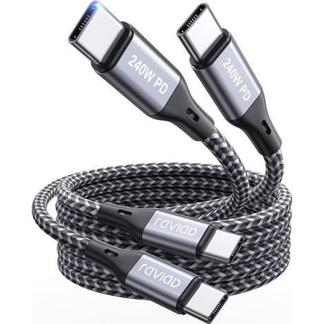 Câble USB C vers USB C[1M/Lot de 2], 240W Cable USB C vers USB C (1/5)