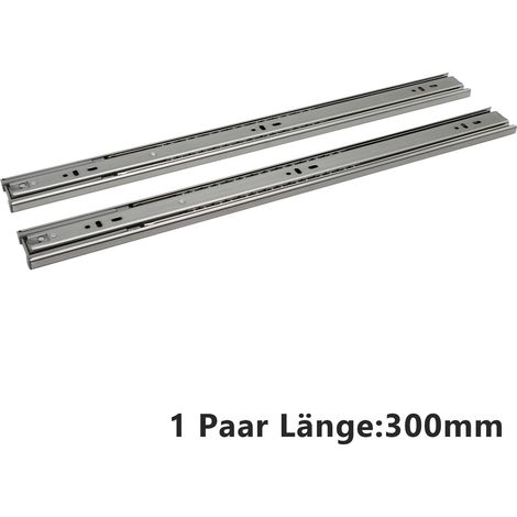 SWANEW 1 coppia (2 pezzi) Estratti completi Estratti di cassetti Guida a sfera di alta qualità 300 mm Carapezza di carico Capacità di carico 45 kg (1/5)