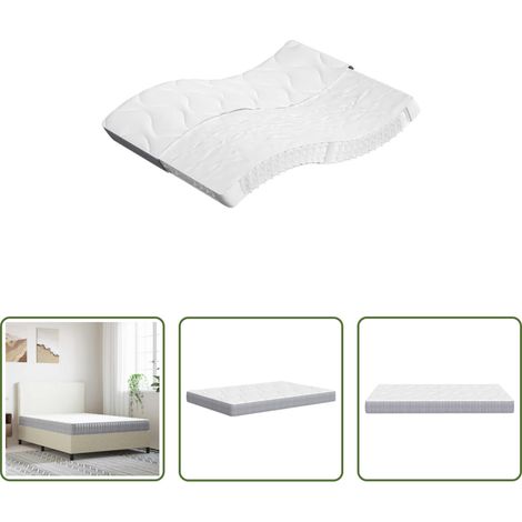vidaXL Confort de sommeil - Matelas à ressorts ensachés moyen 140x200 cm (1/5)