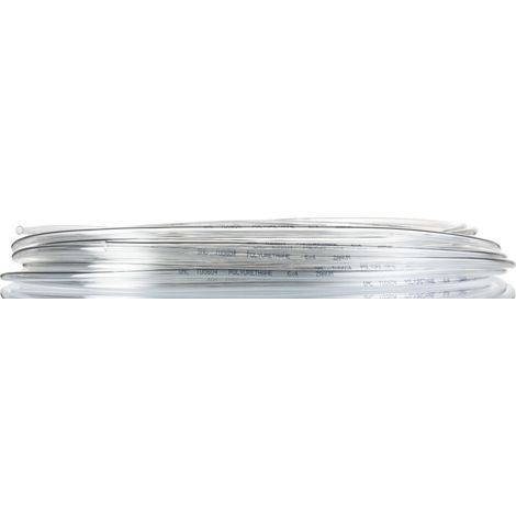 Tuyau à air comprimé SMC, 6mm x 4mm x 20m Clair en PUR ( Prix pour 1 )