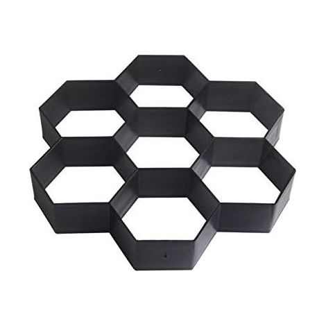 Moule à pavés en béton 29 x 29 cm pour allée, terrasse, patio, jardin, etc. - Moule à faire soi-même pour pavés de route. (1/5)