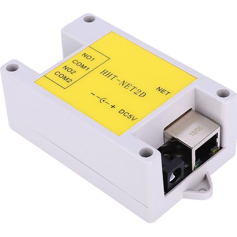 IP-Netzwerk-Relaismodul mit 2 Kanälen und Fernbedienung für Smart-Home-Steuerung, DC5V HHT NET2D (1/5)