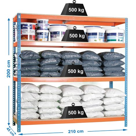 Simonrack Simonforte 2104-4 scaffale 4 livelli colorato