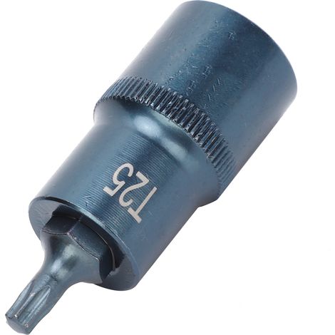 1/2 Zoll S2-Legierungsstahl-Vierkant-Schnellverschluss-Steckschlüssel mit sternförmigen Sechskant-Schraubendreherbits (blaue Blisterverpackung S2 1/2XT25X55 mm) (1/5)