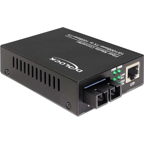 Convertidor de Medios 100base-fx  fibra SC sm 1310 nm 20 km monomodo