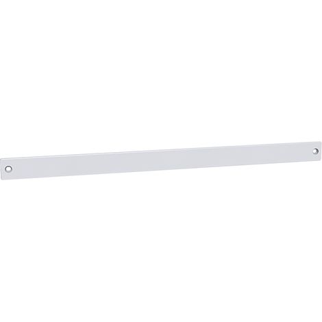 Anjos Ventilation – Plaque d'obturation poe2a – Finition blanche RAL9016 – Dimensions 390x25x3,5mm – Entraxe 372mm pour mortaise 354mm