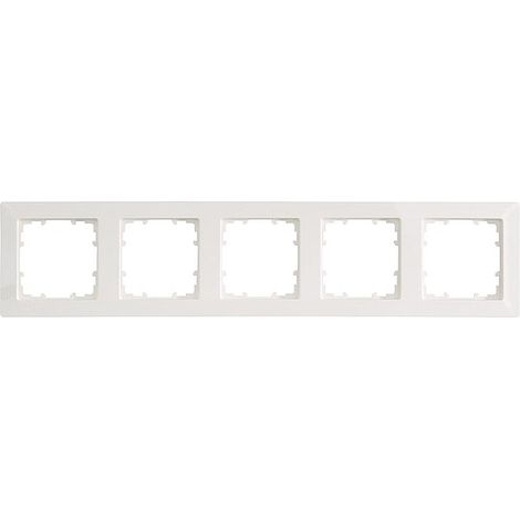 Rahmen 80-mm-Maß 5-fach, 364 mm x 80 mm titanweiß