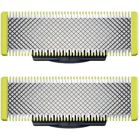 Lot de 2 Lames de Rechange Universelles pour Rasoirs Électriques One-Blade – Compatible avec Tondeuses à Barbe et Accessoires de Rasage Précis (1/5)