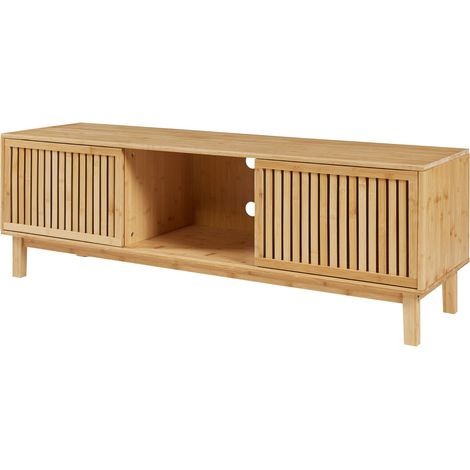 Mobile porta TV mensola porta TV per soggiorno 150 x 42 x 50 cm bambù naturale 030010109