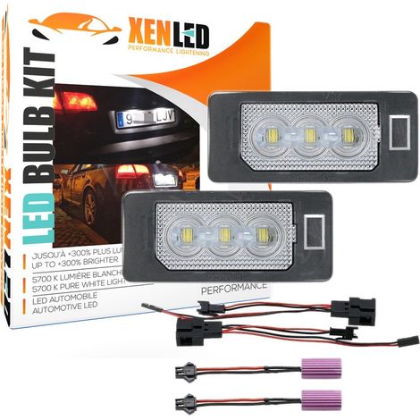 Pack modules LED plaque arrière compatible avec VAG Audi A4 B8, A1, A5, A6, TT & Q5 - 3 LED SMD (1/5)