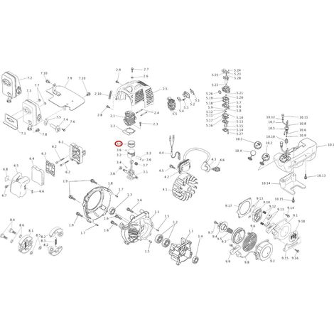Kit de segmentos estándar MITSUBISHI, diámetro 43 mm 014008