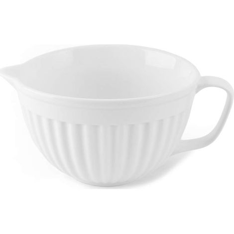 Porcelaine de Cuisine et Bol mélangeur 2,50 L, Blanc, 20,5 x 27 x 14 cm (1/2)