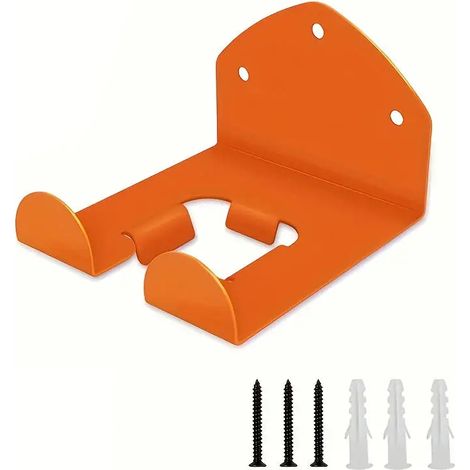 (Orange 3 trous) Support mural pour outils de jardin motorisés, coupe-bordures et débroussailleuses - Neuf (1/5)