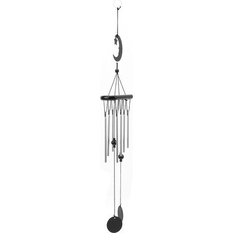 Carillon éolien suspendu, style simple et élégant, idéal pour la décoration de jardin ou d'intérieur. (1/5)