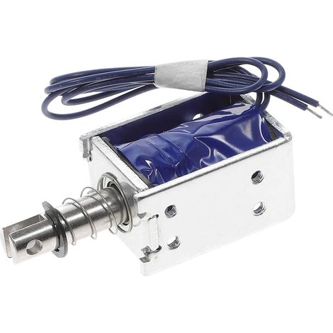 Électroaimant Solénoïde à Traction Push-pull Cadre Ouvert 10 Mm Course 12 V Dc 1,2 A pour Systèmes Industriels et Équipements de Mouvement Linéaire (1/5)