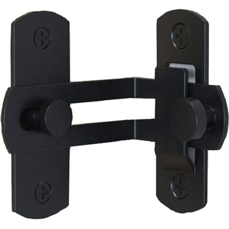 Loquet de porte basculant à 90 degrés, verrou à angle droit pour porte de grange, boucle de porte incurvée (1/4)