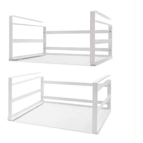 Lot de 2 paniers de rangement à suspendre sous étagère pour armoire (1/5)