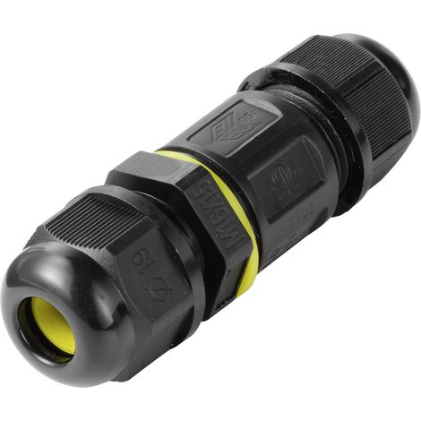 CONNECTEUR DE CâBLE TRU COMPONENTS IP68 éTANCHE, CONTACT à VIS 2 BROCHES, 0,5-1,5 MM² TC-14745232 NOIR TRU COMPONENTS CONTEN (1/5)