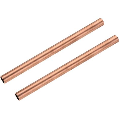 2 x Round Copper Tube 14 mm External Diameter (1/3)