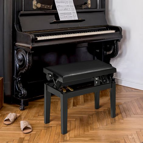 Banqueta piano regulable en altura 63x33 cm OKMYHOME (1/4)