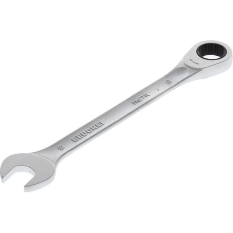 Clé à fourche avec cliquet, Taille 19 mm, Plate, 12 pans, Profil UD, Clé, 7 R 19 (1/5)