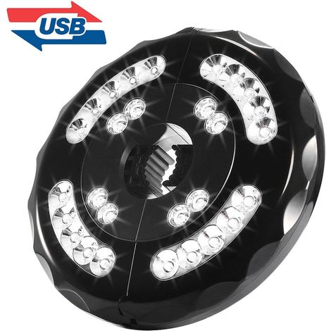 Kabellose Sonnenschirmleuchte – 28 LEDs – 4 Modi – 4400 mAh – Akku- und USB-Ladefunktion – Für Garten, Strand, Outdoor-Aktivitäten, Grillen, Partys und Camping – Weiß