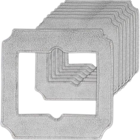 24 Pièces Mini chiffon nettoyage ECOVACS Winbot, lingettes robot lave-vitres réutilisables lavables W-CC02-0012 (1/5)
