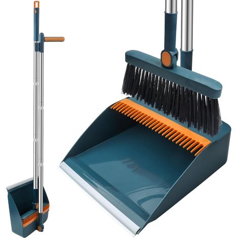 Kit de Nettoyage de la Maison et de Balayage - Balai et Pelle avec Un Long Manche (1/5)