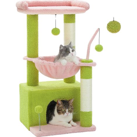 Arbre à chat, Condo douillet, Maison de jeu engageante, AMT0211PK, M (1/2)