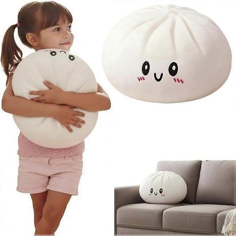 Coussin anti-stress géant en forme de ravioli de 25 cm, ultra doux et à remontée lente, au design mignon et ludique, idéal pour les personnes souffrant de TDAH et d'anxiété, et parfait pour la décorat
