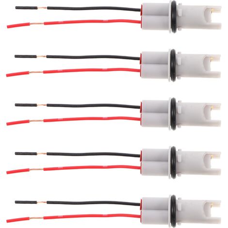 5 Pièces Douille D'ampoule Voiture T10 en Plastique et Alliage (1/5)